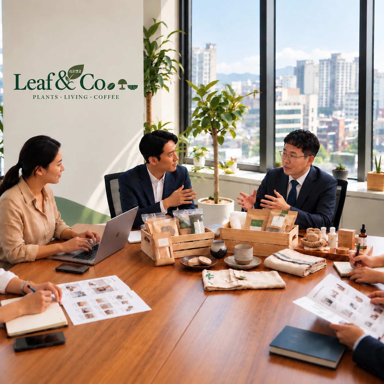 Leaf & Co. ビジネスミーティングのイメージ